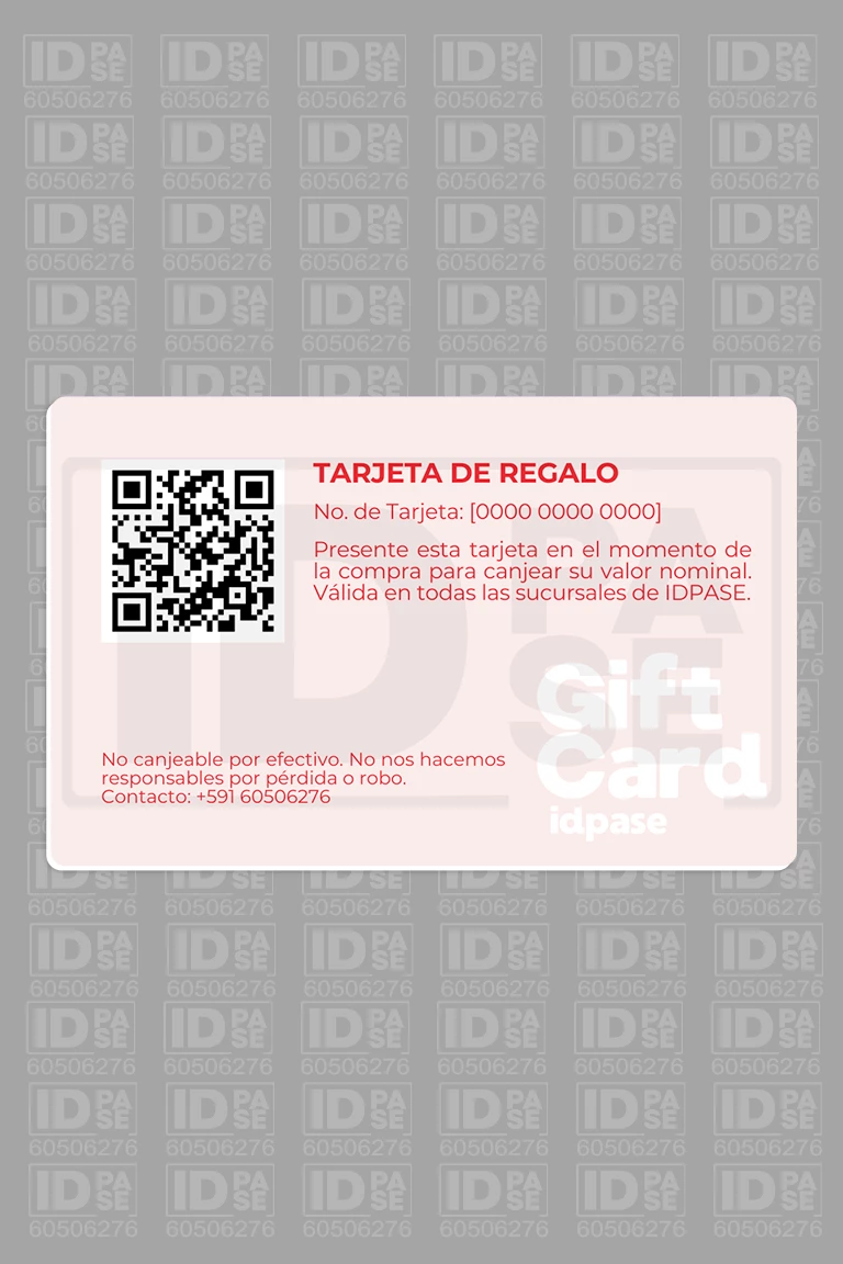 Tarjetas de Regalo PVC: Navideña